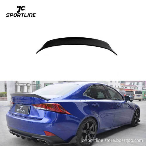 Custom Dry Carbon Fiber Rear Spoiler for Lexus IS250/IS350 F Sport Sedan (2014-2020)
